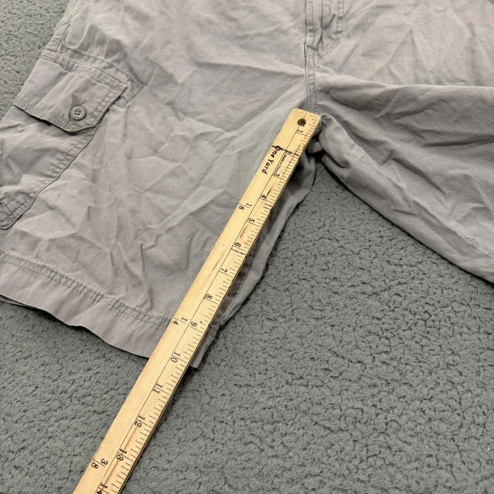 Calvin Klein Cargo Shorts Mens Size 38 Grey Ripstop Casual Utility Outdoor